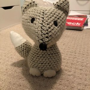 CLEARANCE BNWOT knit fox weighted door holder